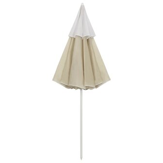 Strandparasol 300 cm zandgeel 6