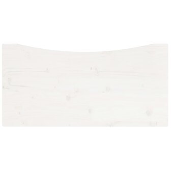 Bureaublad 80x40x2,5 cm massief grenenhout wit 4