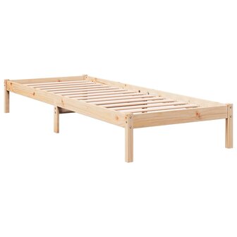 Bedframe extra lang zonder matras massief grenenhout 100x220 cm 3