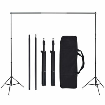 Fotostudioset met softboxlampen en achtergronden 6