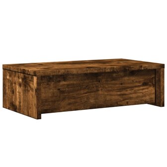 Monitorstandaard met lades 50x27x15 cm hout gerookt eikenkleur 7