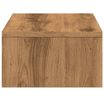 Monitorstandaard met lades 50x27x15 cm hout artisanaal eiken 6