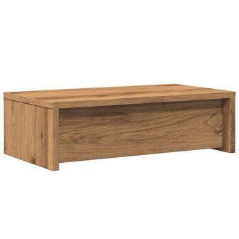 Monitorstandaard met lades 50x27x15 cm hout artisanaal eiken 7