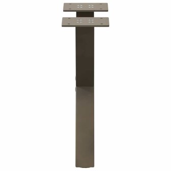 Salontafelpoten 2 st X-vormig 37x(30-31) cm staal naturel 5