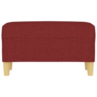 Bankje 70x35x41 cm stof wijnrood 3