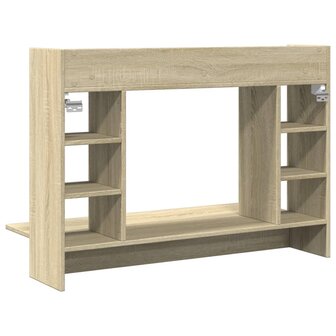 Wandbureau 105x48x75 cm bewerkt hout sonoma eikenkleurig 6