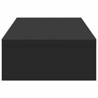 Monitorstandaard verstelbaar 60x24x10,5 cm bewerkt hout zwart 5