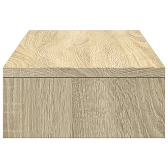 Monitorstandaard verstelbaar 60x24x10,5 cm hout sonoma eiken 5