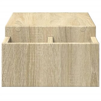 Monitorstandaard met opbergruimte 70x27x15 cm hout sonoma eiken 5