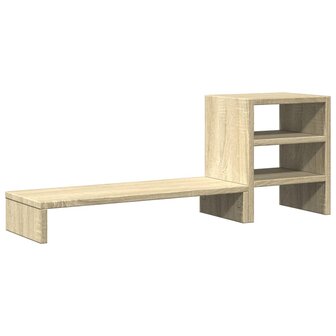 Monitorstandaard met bureau-organizer bewerkt hout sonoma eiken 6