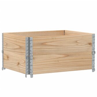 Palletopzetranden 2 st 80x60 cm massief grenenhout 2