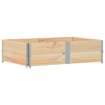 Palletopzetranden 2 st 150x100 cm massief grenenhout 2