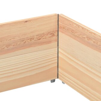 Palletopzetranden 2 st 150x100 cm massief grenenhout 5