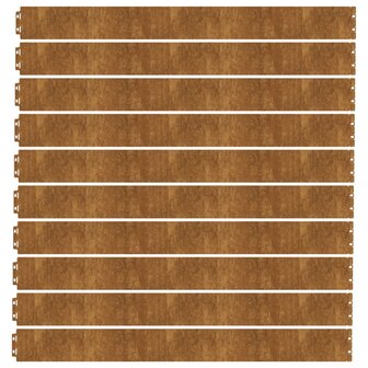 Gazonranden 10 stuks 10x103 cm flexibel cortenstaal 4