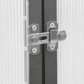 Tuinkas met basisframe 169x114x202 cm aluminium antracietkleur 7