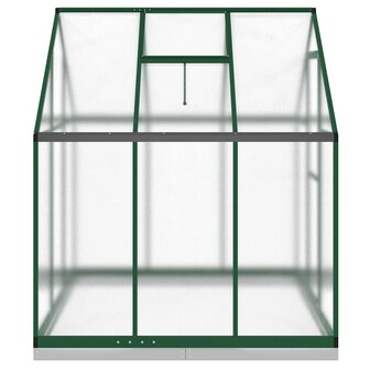 Tuinkas met basisframe 169x169x202 cm aluminium groen 4