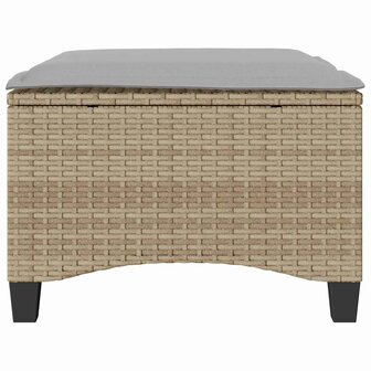 Tuinkrukken met kussens 2 st 55x55x36 cm poly rattan beige 4