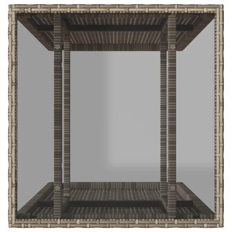 3-delige Bistroset met kussens poly rattan beige 7