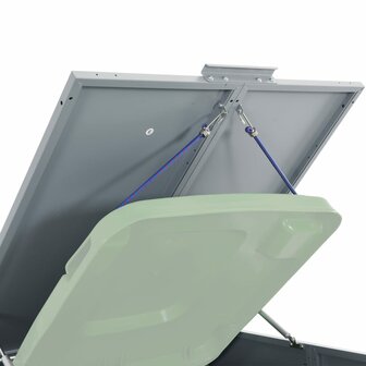 Containerberging voor 2 containers 138x79x117 cm staal grijs 9