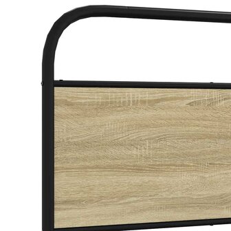 Bedframe zonder matras bewerkt hout sonoma eikenkleur 75x190 cm 8