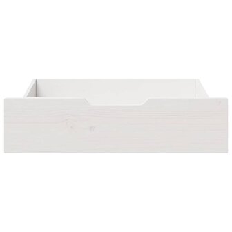 Bedlades 2 st 65x55x17 cm massief grenenhout wit 3