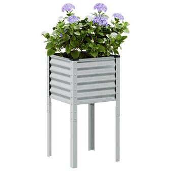 Plantenbak 45x45x88 cm gegalvaniseerd staal 1