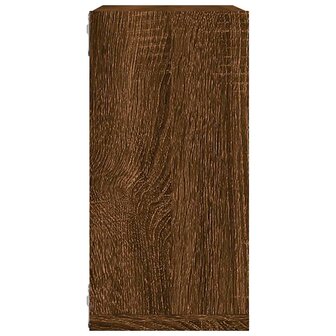 Wandrekken kubus 2 st 30x15x30 cm gerookt bruin eiken 7
