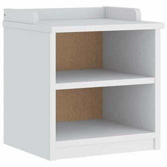 Gangbankje SANDNES wit 45x40x50 cm massief grenenhout 2