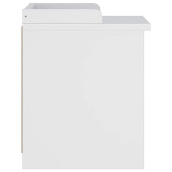 Gangbankje SANDNES wit 45x40x50 cm massief grenenhout 6