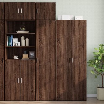 Wandkast 45x42,5x40 cm bewerkt hout bruin eikenkleurig 3