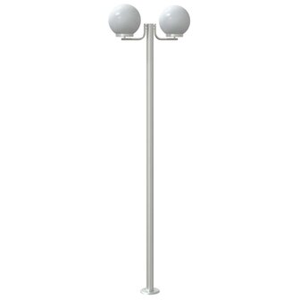 Buitenvloerlampen 3 st 215 cm roestvrij staal zilverkleurig 6