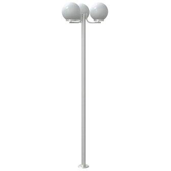 Vloerlamp voor buiten 2 st 215 cm roestvrij staal zilverkleurig 5