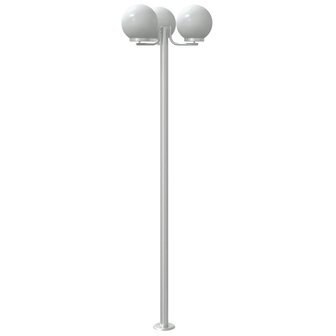Vloerlamp voor buiten 2 st 215 cm roestvrij staal zilverkleurig 6