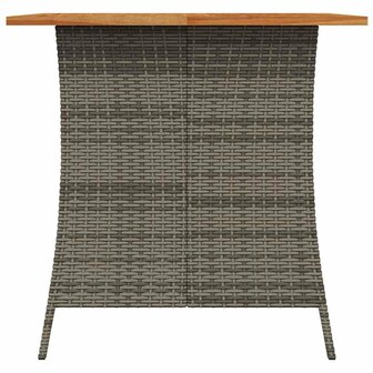 5-delige Tuinset met kussens poly rattan grijs 4