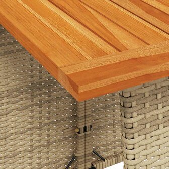 5-delige Tuinset met kussens poly rattan beige 6