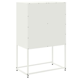 Hoge kast 68,5x38,5x107 cm staal wit 8