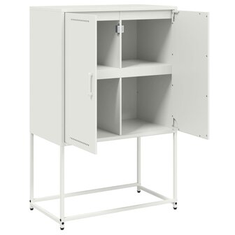Hoge kast 68,5x38,5x107 cm staal wit 9