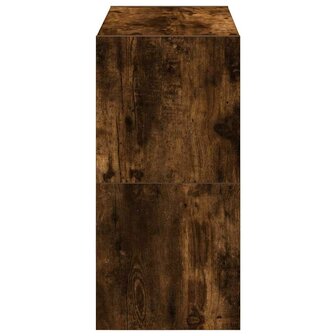 Schoenenrekken 2 st stapelbaar 60x30x30,5 cm gerookt eikenkleur 5