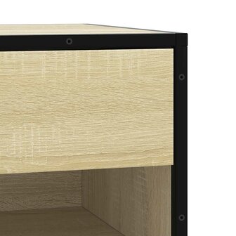 Schoenenbank 60x40x53,5 cm bewerkt hout en metaal sonoma eiken 8