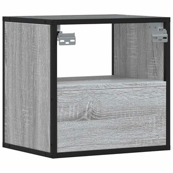 Nachtkastje wandgemonteerd 40x31x39,5cm grijs sonoma eikenkleur 7