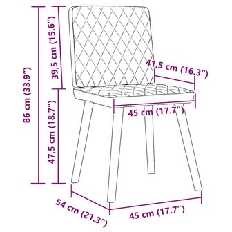 Eetkamerstoelen 2 st stof donkergrijs 9