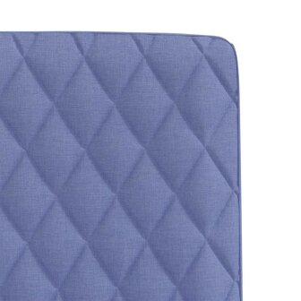 Eetkamerstoelen 2 st stof jeansblauw 7
