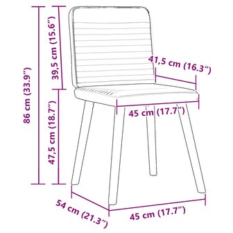 Eetkamerstoelen 2 st stof lichtgrijs 9