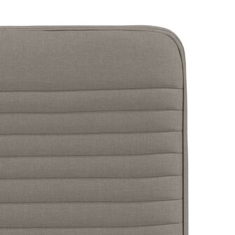 Eetkamerstoelen draaibaar 2 st stof taupe 7