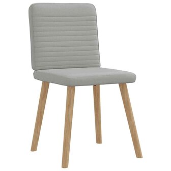 Eetkamerstoelen 2 st stof wolk grijs 3