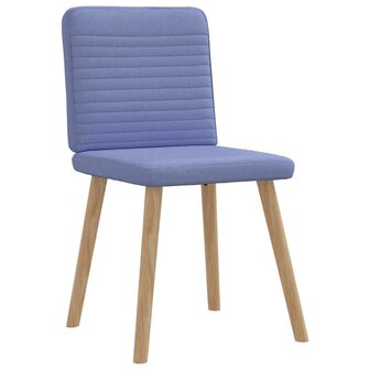 Eetkamerstoelen 2 st stof jeansblauw 3