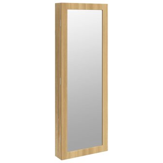 Sieradenkast met spiegel en LED wandgemonteerd 2