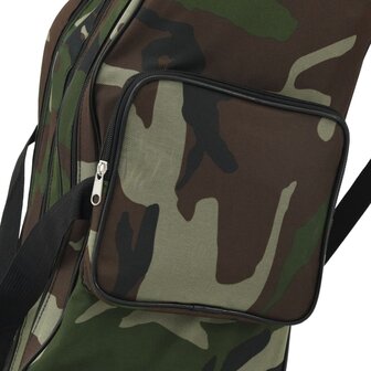 Hengeltas 160 cm camouflage oxford stof groen 4