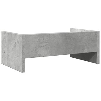 Monitorstandaard 42x24x16 cm bewerkt hout betongrijs 6
