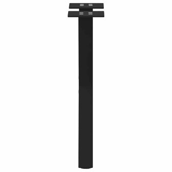 Salontafelpoten 2 st X-vormig 38x(42-43) cm staal zwart 6